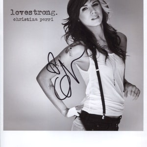 Christina Perri SIGNED 8&quot; x 10&quot; Photo + Certificate of Authentication 100% Genuine