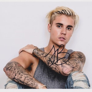 Justin Bieber Signed - Etsy