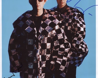 Pet Shop Boys (Band) Neil Tennant Chris Lowe  Signed 8" x 10" Photo + Certificate of Authentication 100% Genuine