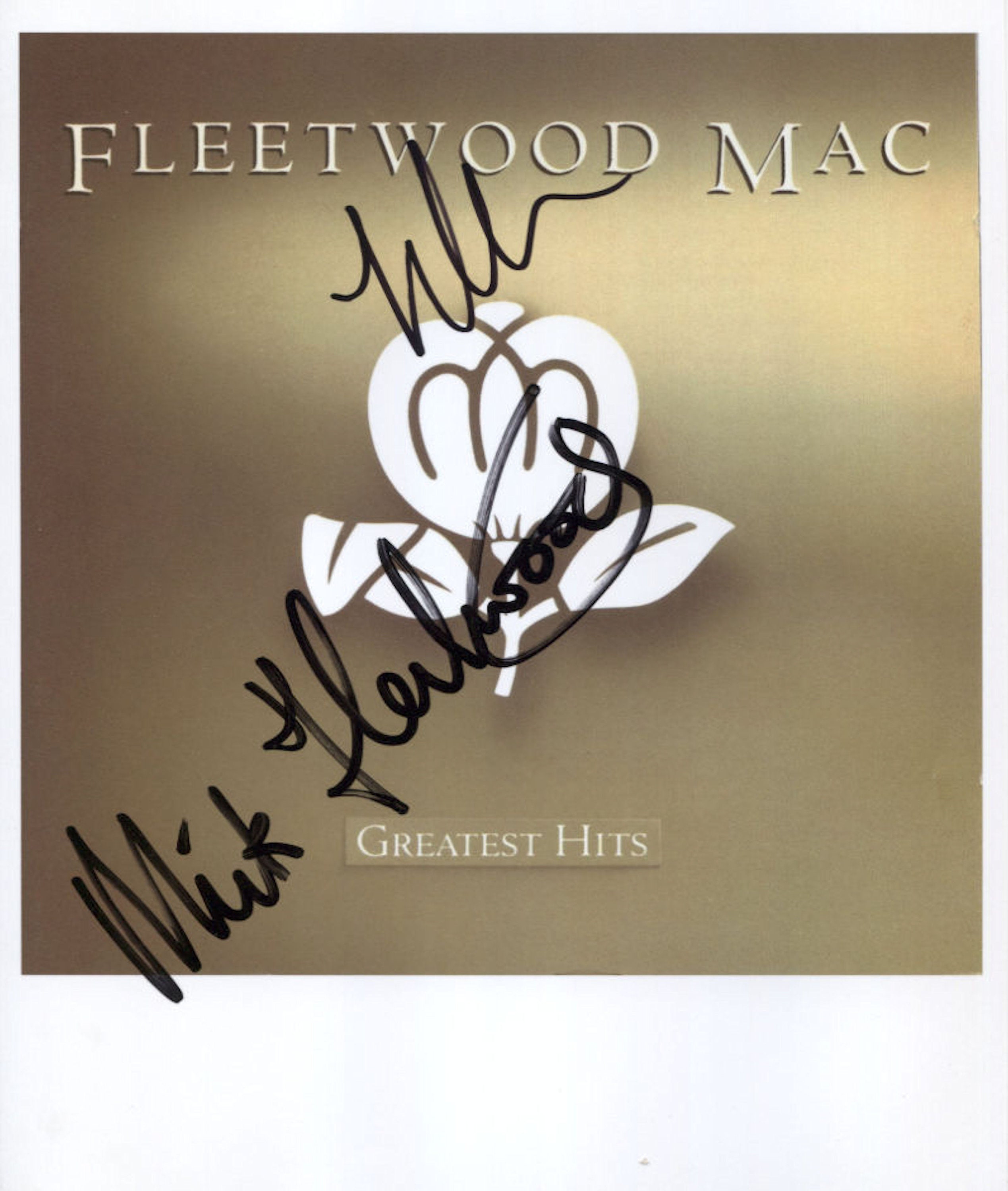 Mick Fleetwood Lindsey Buckingham signed Fleetwood Mac Greatest Hits album proof STAR Mick Fleetwood Lindsey Buckingham signed Fleetwood Mac Greatest Hits album proof STAR