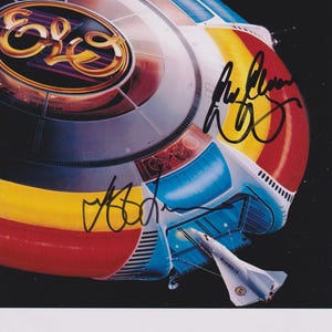 ELO Bev Bevan Jeff Lynne SIGNED 8&quot; x 10&quot; Photo + Certificate of Authentication 100% Genuine