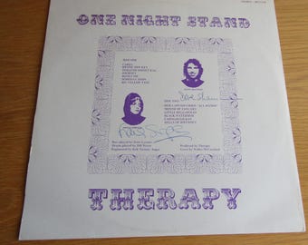 Therapy Irish Folk Group Fiona Simpson Dave Shannon SIGNED Vinyl Album LP  + Certificate of Authentication 100% Genuine