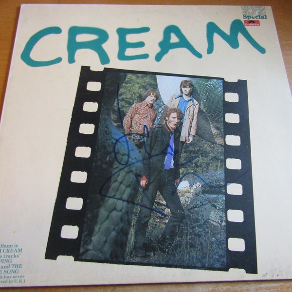 Cream (Band) Jack Bruce SIGNED Self Titled U.K. Vinyl LP Album + Great Provenance