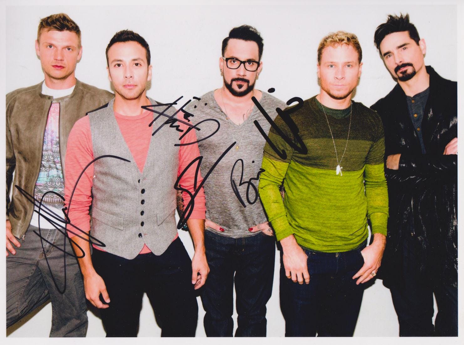 The Backstreet Boys (band) FULLY SIGNED 8