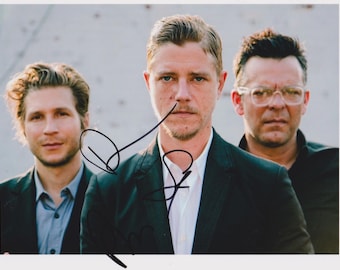 Interpol (American Rock Band) SIGNED 8" x 10" Photo + Certificate of Authentication 100% Genuine