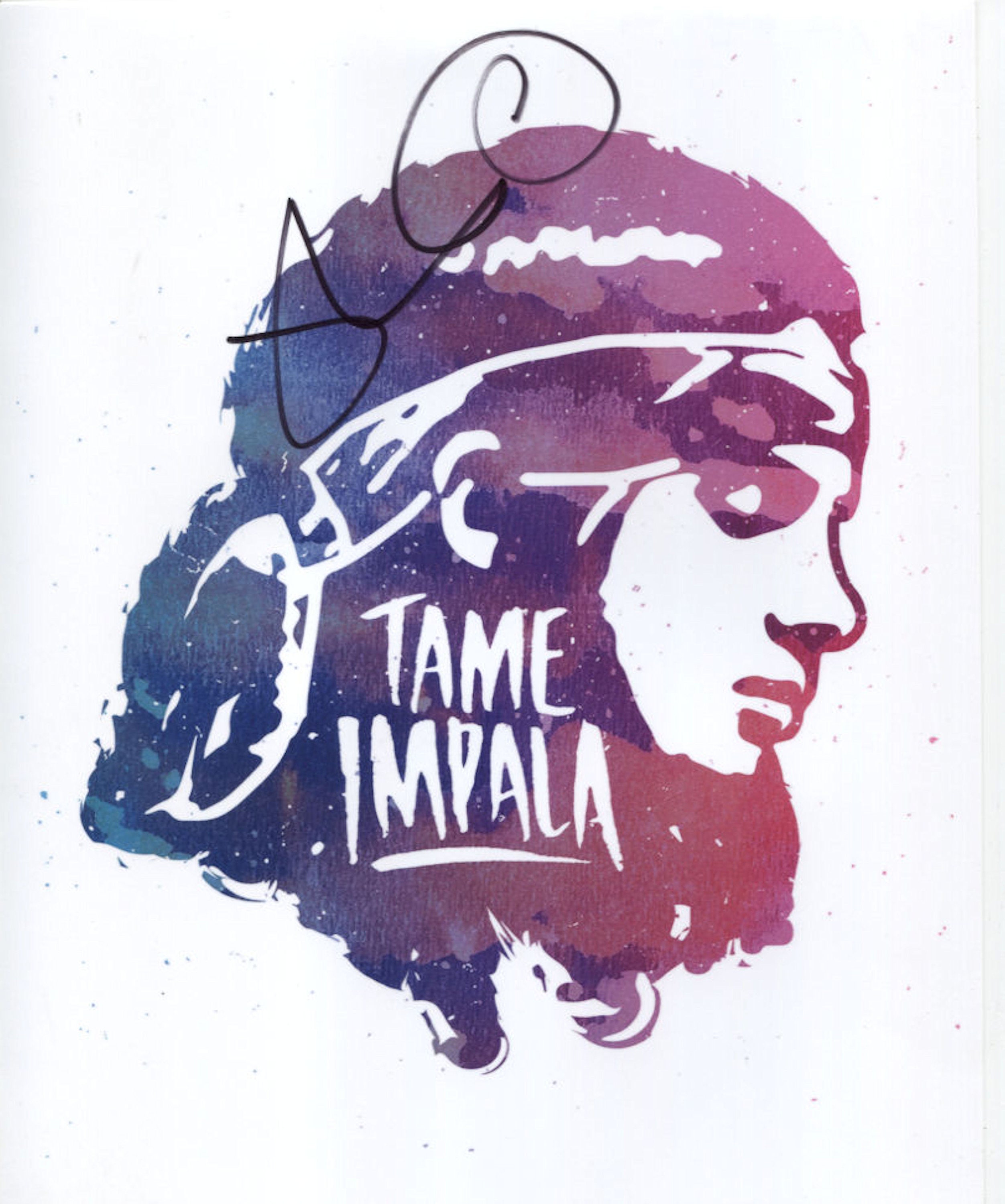 Tame Impala Original 10” + Signed poster Amazon.com: Tame Impala Poster Music Canvas Wall Art Album
