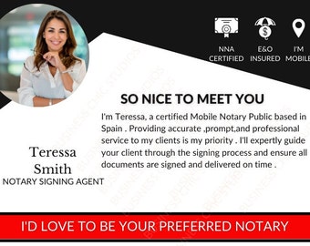 DIY Flyer Template , Customizable For Notary Signing Agents