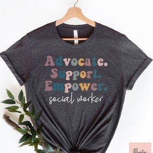 Chemise de travailleur social, soutien de l&#39;avocat, mois du travail social, remise des diplômes des étudiants, cadeau de travailleur social scolaire, chemise de neurodiversité