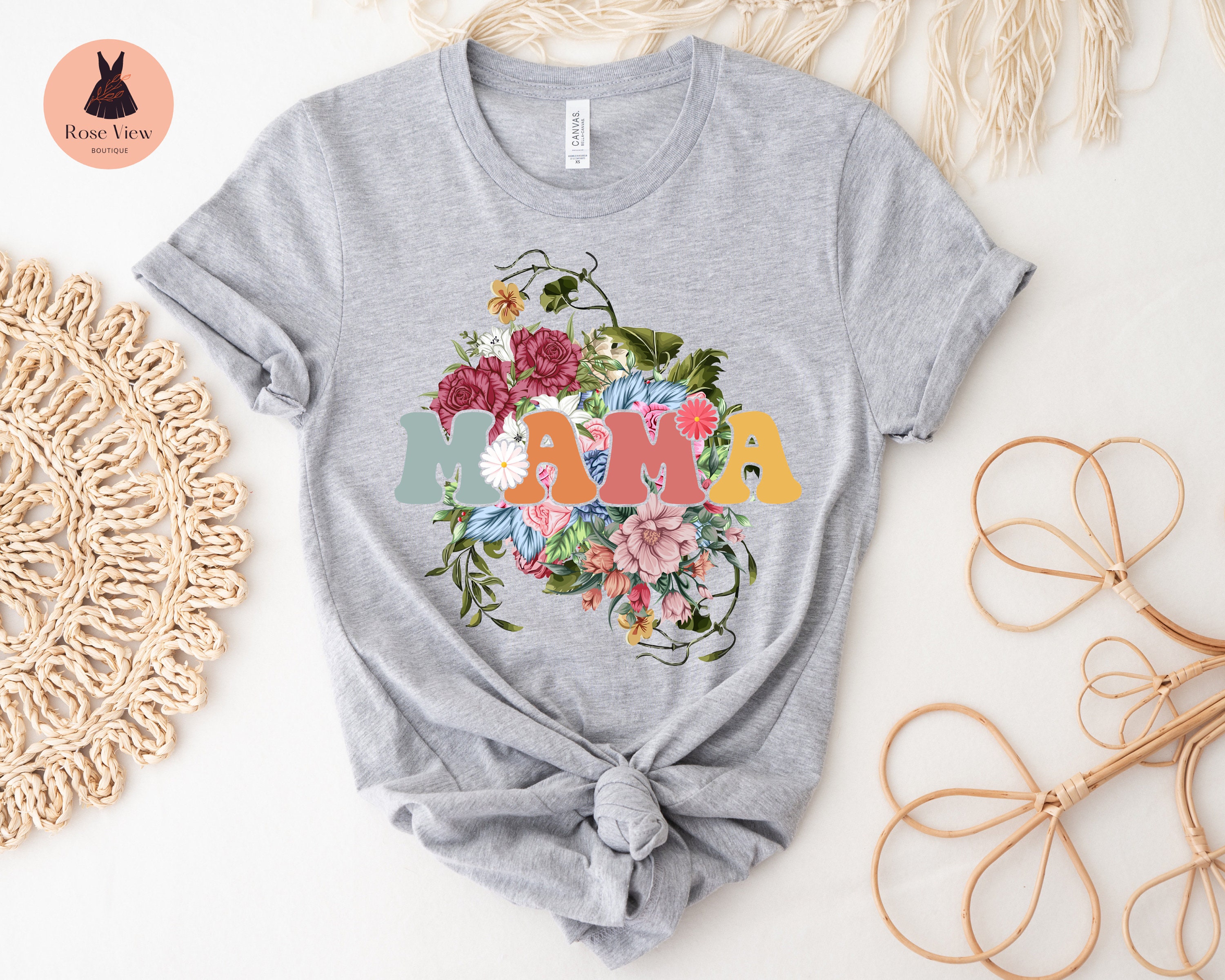 Mom Floral T-Shirt Dress - Perfect Gift for Mother's Day & Casual Wear