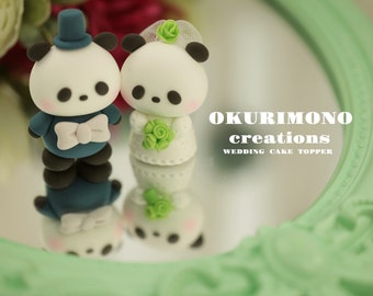 Süßer Panda Tortenstecker,paar Tortenstecker,paar Tortenstecker,paar Tortenstecker,hochzeitstorte topper,paartorte topper,paartorte topper, hochzeitstorte topper, braut und bräutigam topper