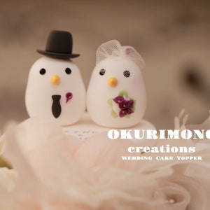 love birds wedding cake topper,handmade birds couple cake topper,custom birds cake topper,birthday cake topper,bride and groom cake topper