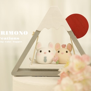 decorazione per torta nuziale a forma di cincillà, decorazione per torta nuziale a forma di coniglietto, decorazione per torta nuziale a forma di coniglio, decorazione per torta nuziale a forma di coppia, decorazione per torta nuziale a forma di zodiaco cinese, decorazione per torta nuziale a forma di sposa e sposo