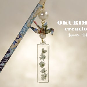 Japanese hair stick,kanzashi geisha hair piece,orient hair jewelry,japanese hairpin,Hanami Hair Chopsticks,Wedding Hair accessories,J40