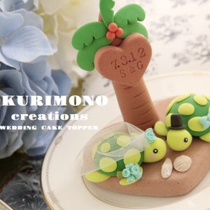 Schildkröten Cake Topper, Schildkröten Cake Topper, Schildkröten Cake Topper, Geburtstagstorte Topper, Hochzeitstorte Topper, Braut und Bräutigam, Kuchentopper, Meer, Hochzeitstorte