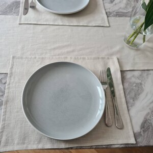 Washed Linen Placemat: Natural Table Setting, Handmade