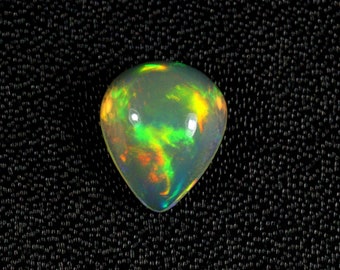 8x9mm Opal Cabochon, Rainbow Opal, Fire Opal Gemstone, Loose Opal, October Birthstone, Natural Ethiopian Opal, Gift