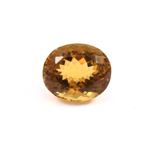 Amazing Champagne Quartz Oval Shape 20x16x12mm Approximately 22.33 cts Single Piece, Golden Faceted Quartz For Jewelry Making