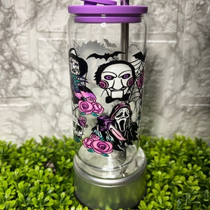 Horror Halloween Glass Cup