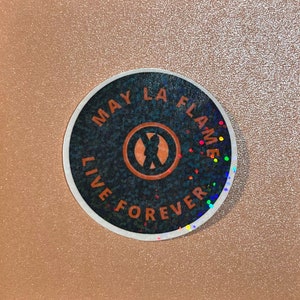 la flame holographic sticker