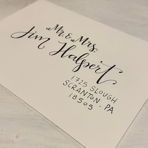 Handgeschreven envelop adressering