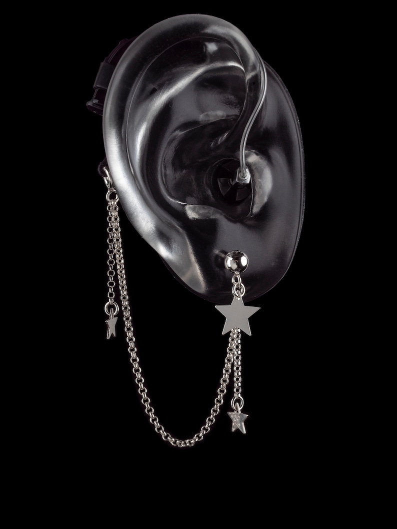 Hearing Aid Retention Chain Jewelry Cochlear Implant Deafmetal Etsy