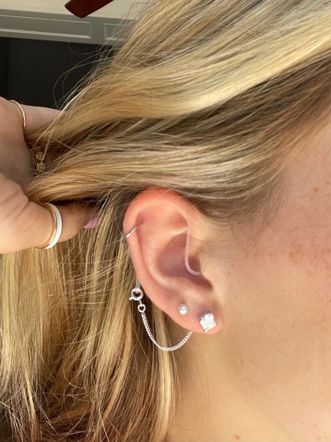 Hearing Aid Retention Chain Jewelry Cochlear Implant Deafmetal