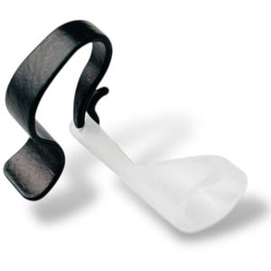 Deafmetal Insurance Clip works to keep hearing aids attached to the ear for hearing aid retention