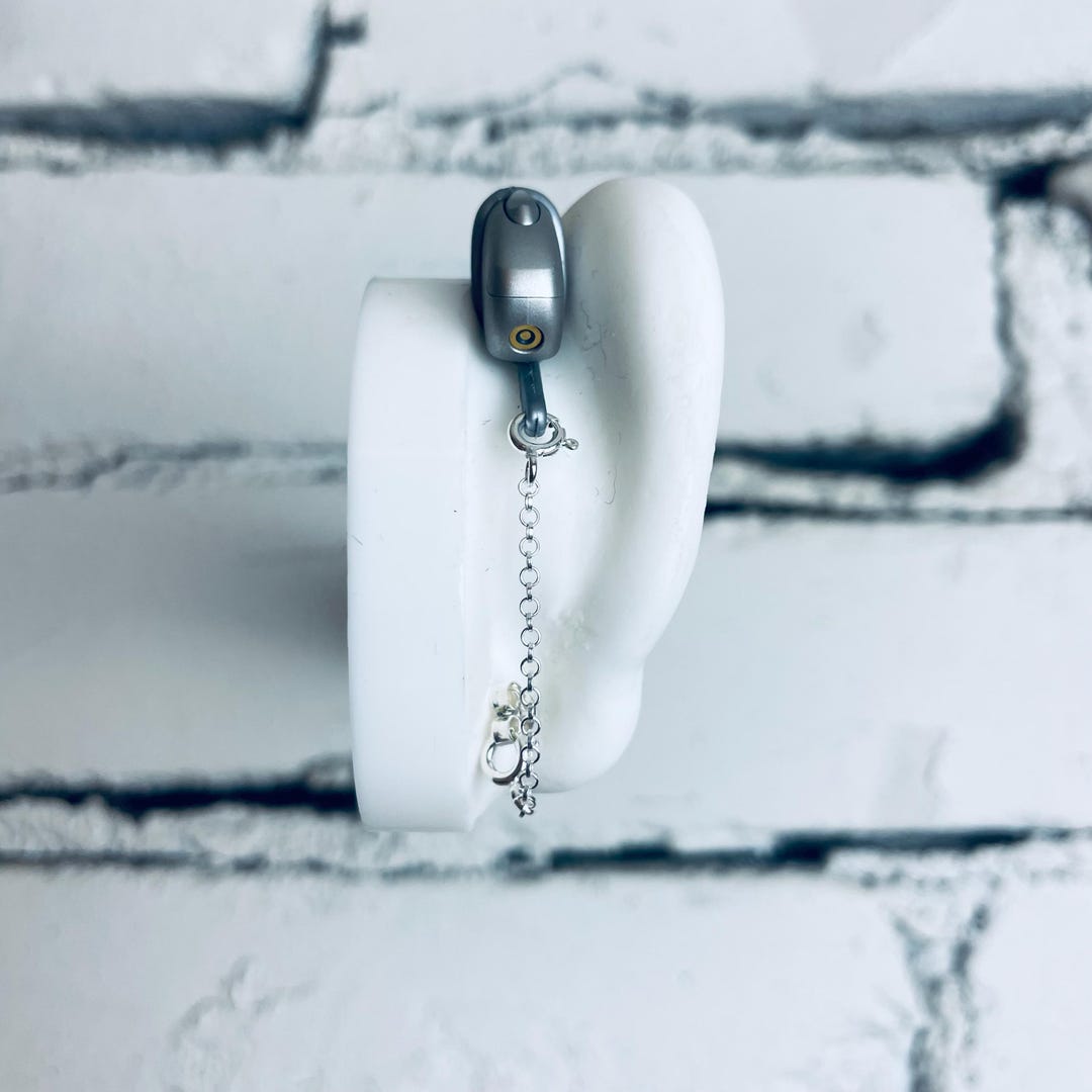 Deafmetal Hearing Aid Retention Chain Plus Connecting Holster Don't ...