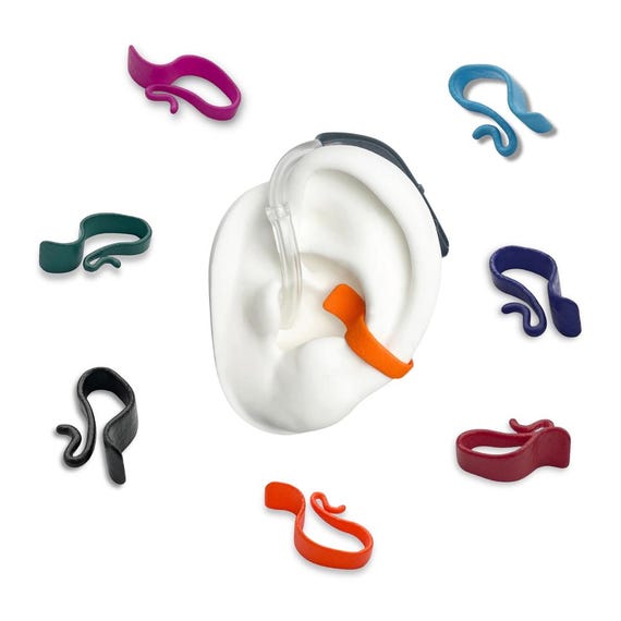 Deafmetal Insurance Flexi Clip + Free Holster | Non Metal Hearing Aid + BTE Cochlear Implant Retention Clip | Don't Lose Your Hearing Aids