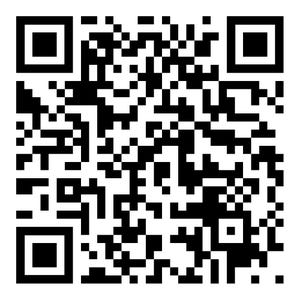 May include: A black and white QR code, a two-dimensional barcode, composed of small squares arranged in a grid pattern. The code is designed to be scanned by a digital device to access information.