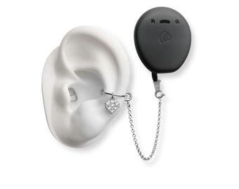 Retención Kanso 2 Retención Kanso 3 Accesorios Clip de seguridad Kanso + Diferentes opciones de cadena para asegurar el implante coclear