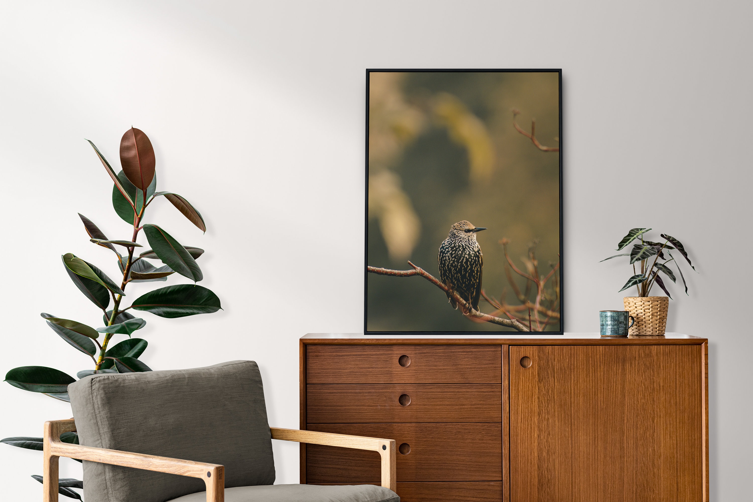 Black Bird Wall Art Bird Print Printable Wall Art Digital Etsy