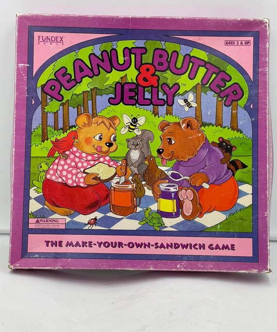 Peanut Butter and Jelly Board Game Etsy UK
