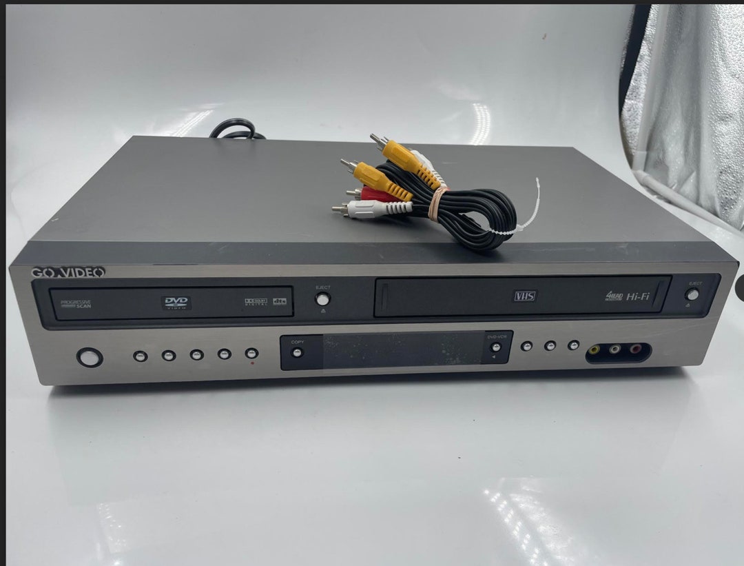 Go Video DV2130 VCR DVD Combo Dual Deck VHS Recorder Player Etsy
