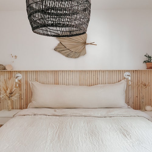 Linen Headboard. Headboard Slipcover. Foot Board Cover. Custom Etsy