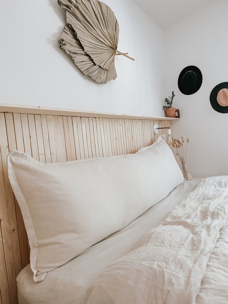 Handmade Linen Headboard Pillow Cover Etsy