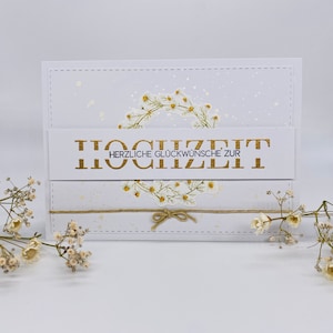 Hochzeitskarte / Glückwunschkarte zur Hochzeit - Gänseblümchen