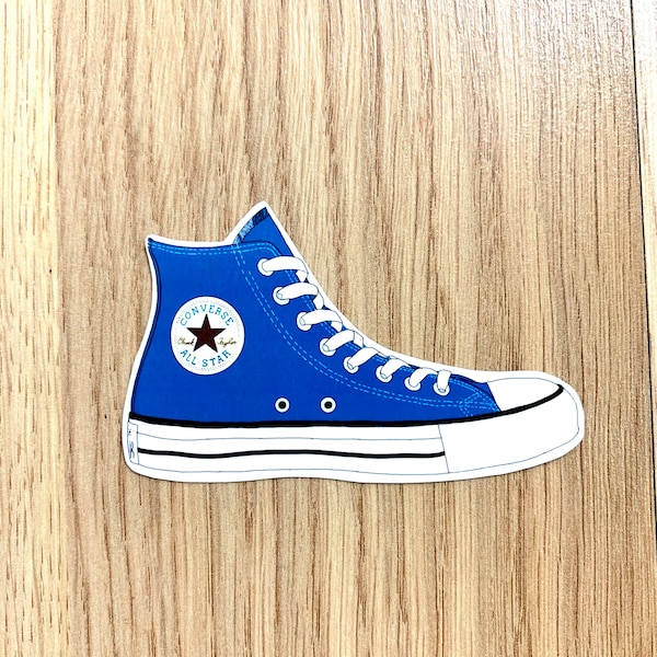 Royal Blue Converse Sticker | Waterproof Sticker | Laptop Sticker | Shoe Sticker | vinyl stickers