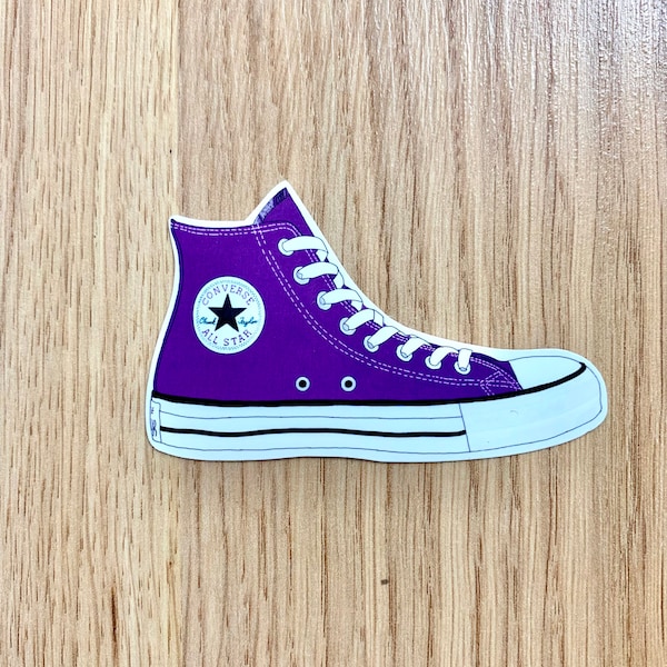 Purple Converse Sticker | Waterproof Sticker | Laptop Sticker | Shoe Sticker | vinyl stickers