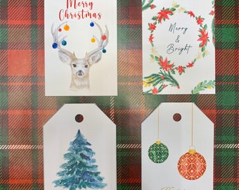 Holiday Tags, Christmas Tags, Gift Tags