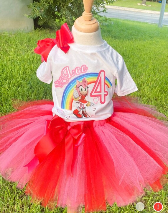 Amy Sonic Birthday Outfit - Etsy Australia