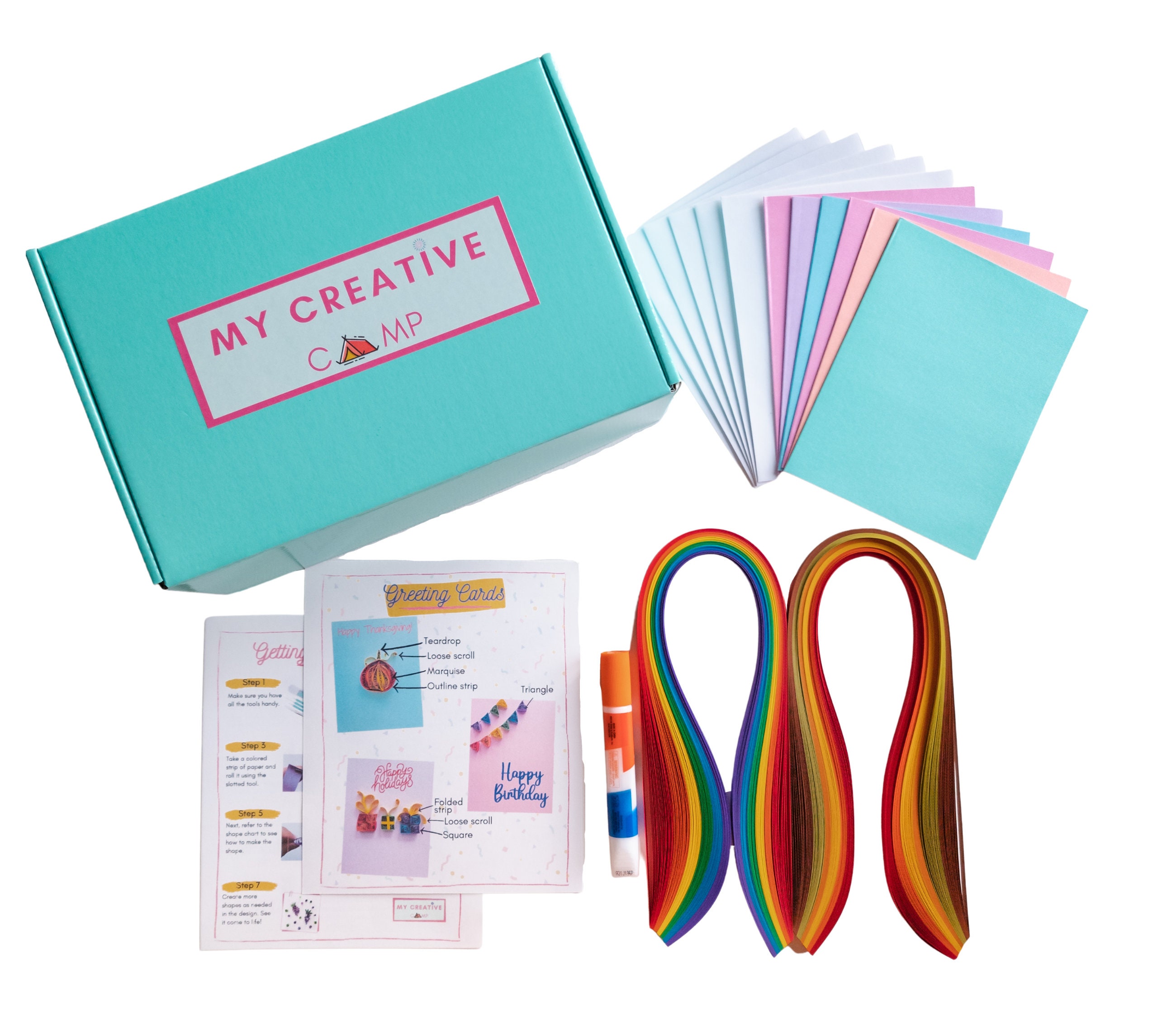 MY CREATIVE CAMP Beginner's Quilling Kit - DIY Craft Kit for Kids and  Adults 
