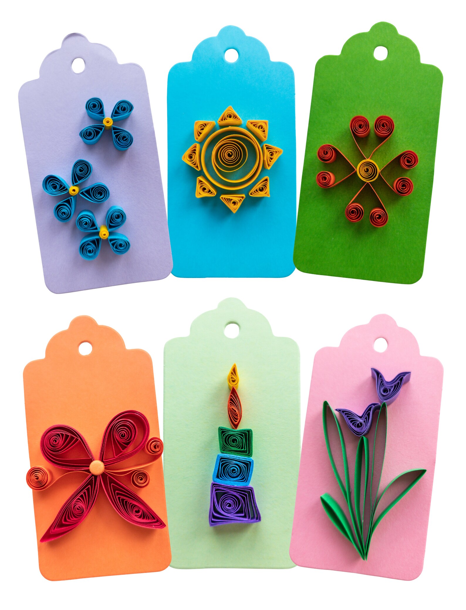 Gift Tag Quilling Kit DIY Beginner Paper Quilling Craft Kit for Kids