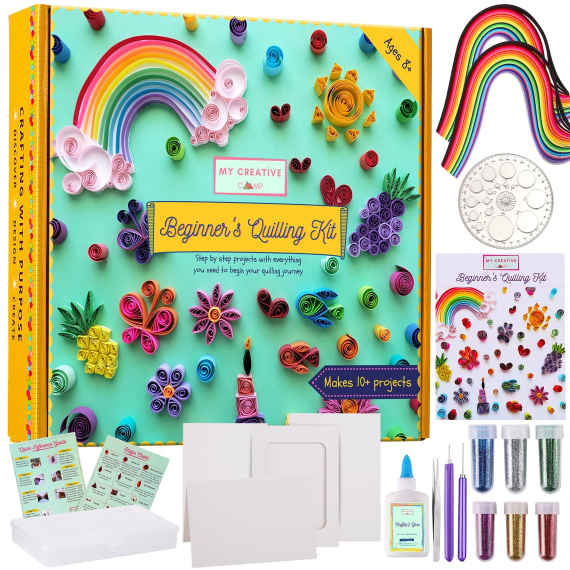 Beginner's Quilling Kit DIY Craft Kit for Kids Adults Etsy