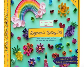 WEBEEDY 20 Sets Paper Quilling Kit For Adult Beginner DIY Flower Basket Themes Quilling Blank Card Kit 5 Styles Flower Basket Greeting Card Making Kit With Instruction For Birthday Halloween Christmas