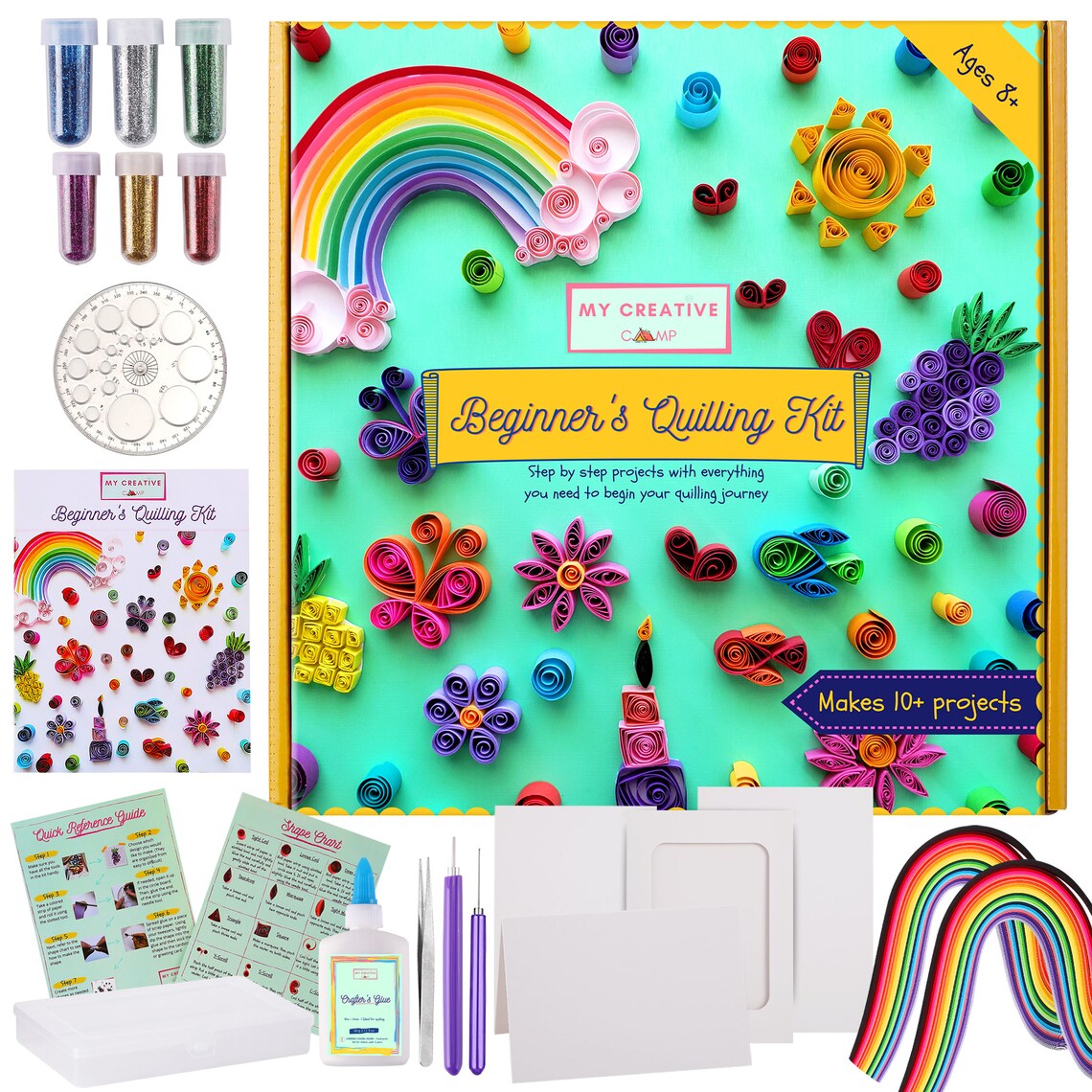 Beginner's Quilling Kit DIY Craft Kit for Kids Adults Etsy