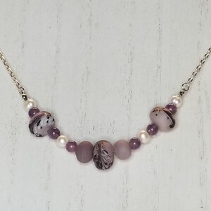 Beaded LAVENDER Necklace