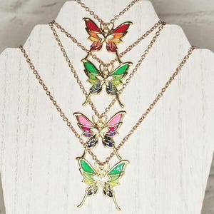 Gold Butterfly PRIDE Necklace