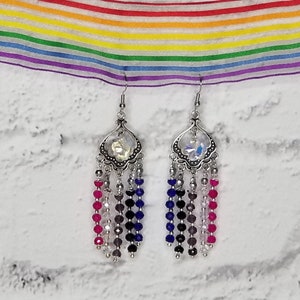 Subtle Beaded GENDERFLUID Earrings
