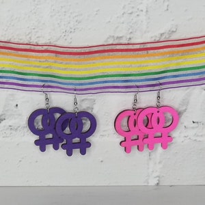 Lesbian SYMBOL Pride Earrings